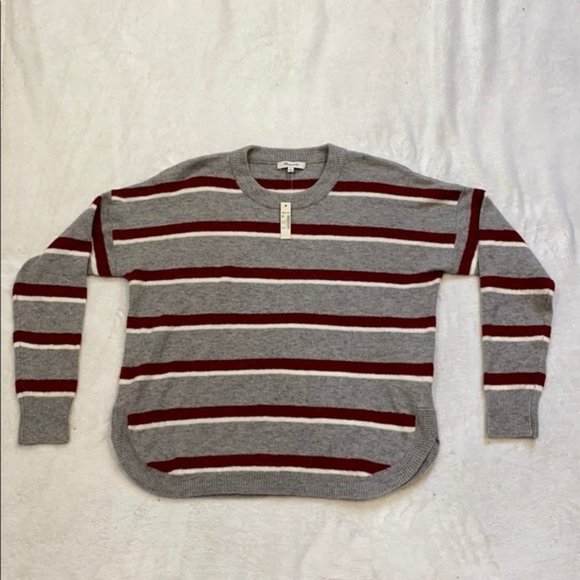 Madewell Westlake Striped Pullover Sweater - Picture 1 of 3